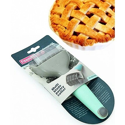 Роллер Fissman для фигурной нарезки теста 5см (4 полоски 1см) FN-GT-8574