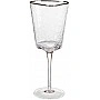 Набор 4 фужера Monaco Ice бокалы для вина 400мл, стекло с серебряным кантом BD-579-127