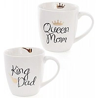 Кружка фарфоровая "Моя королевская семья" 520мл ("King Dad" & "Queen Mom") BD-577-524