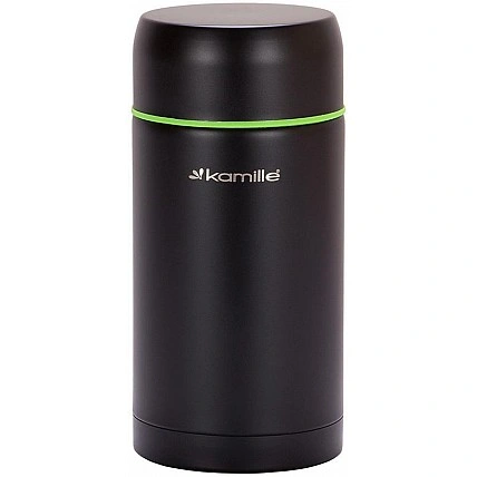 Термос пищевой Kamille Merikano 1000мл из нержавеющей стали KM-2093