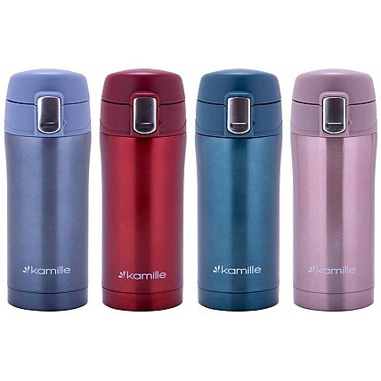 Термос Kamille Marigee 320мл из нержавеющей стали, термокружка KM-2087
