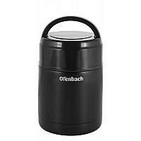 Термос пищевой Ofenbach 600мл из нержавеющей стали, черный NB-101301