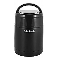 Термос пищевой Ofenbach 800мл из нержавеющей стали, черный NB-101302