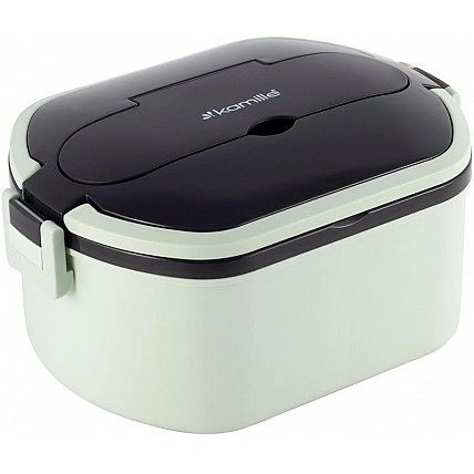 Ланч-бокс Kamille Snack 750мл, пластик и нержавеющая сталь, зеленый KM-2138GR