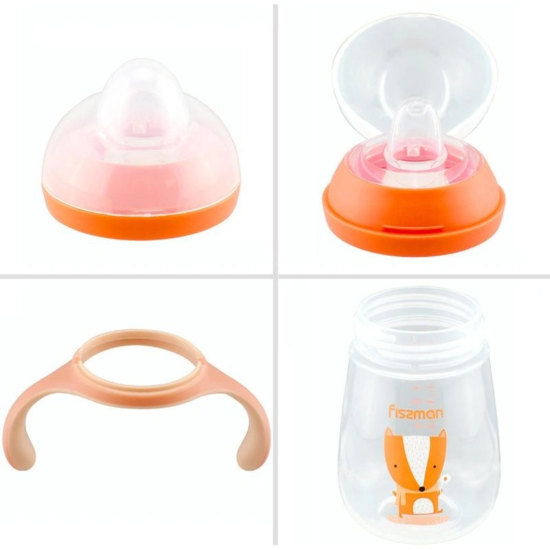 Бутылочка детская для кормления Fissman Babies "Хитрый лис" 260мл с ручками FN-6907