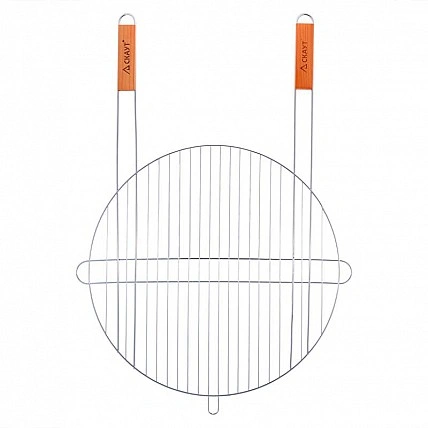 Решетка для барбекю Kamille "Скаут" Ø46х75см с двумя ручками, круглая KM-0743