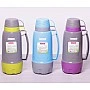 Термос Kamille Glass Pleasure 1800мл зеркальная колба и 2 чашечки KM-2081