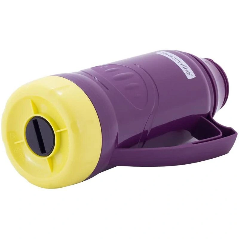 Термос Kamille Glass Violet 1800мл зеркальная колба и 2 чашки KM-2032