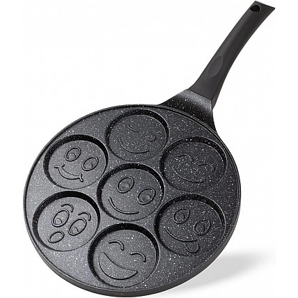 Сковорода Kamille "Улыбка" Ø26см для оладий, с антипригарным покрытием (без индукции) KM-4212