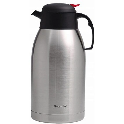 Термос-кувшин Kamille "Конференция" 2500мл, с вакуумной стальной колбой KM-2217