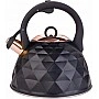 Чайник Kamille Whistling Kettle Black Сrystal 3л из нержавеющей стали со свистком KM-0867
