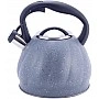 Чайник Kamille Whistling Kettle Marble 3л из нержавеющей стали со свистком (серый мрамор) KM-1073GR