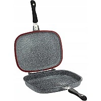 Сковорода-гриль Ofenbach Grill Pan двойная 32х24х7см с антипригарным покрытием NB-100516