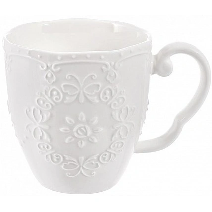 Set of 4 porcelain mugs "White Lace" (cup) 280 ml BD-988-373