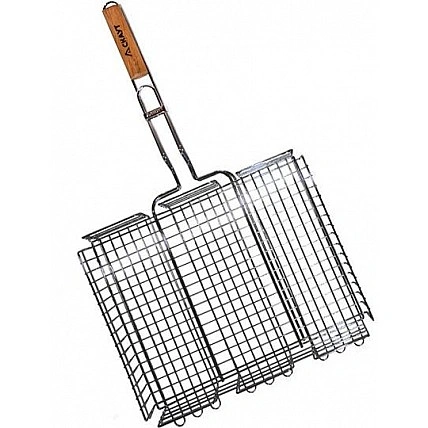 Решітка для барбекю Kamille "Скаут" глибока 40х30х7см KM-0706