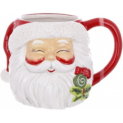 Чашка Santa Smile 600 мл керамічна різдвяна чашка BD-834-372