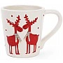 Ceramic mug "Deer in scarves on white" 325ml BD-834-150