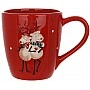 Ceramic mug "Deer in Love" 450ml, red BD-834-412