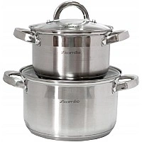 Kamille Mystery 2.1L, 3.8L Pot Set 2 зі скляними кришками KM-5627S