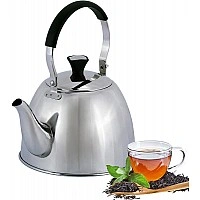Kamille Persian Garden 1L Stainless Steel Kettle with Filter Strainer KM-1093