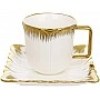 Porcelain tea and coffee cup 