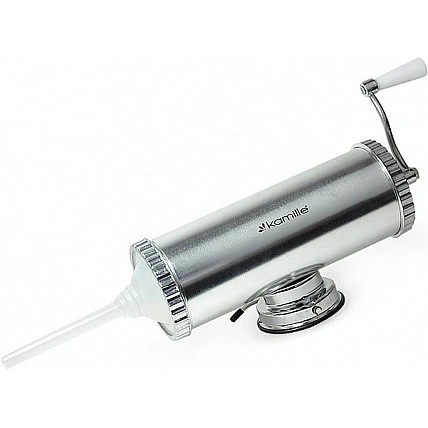 Шприц для наповнення ковбаси Kamille вагою 2,5 кг з 3 соплами KM-6501