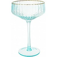 Glasses "Gatsby" 6 glasses 350ml for champagne and cocktails, blue BD-992-470