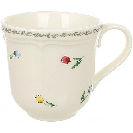 Набір із 6 порцелянових кружок "Vintage Tulip" 350 мл, чайні чашки BD-159-005