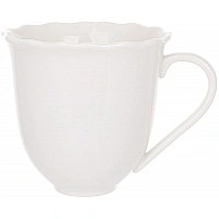 Porcelain mugs "Pure White" 350ml, 6 tea cups BD-K183