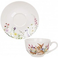 Чайный фарфоровый набор "Easter Melody" 2 чашки 250мл с блюдцами BD-K231