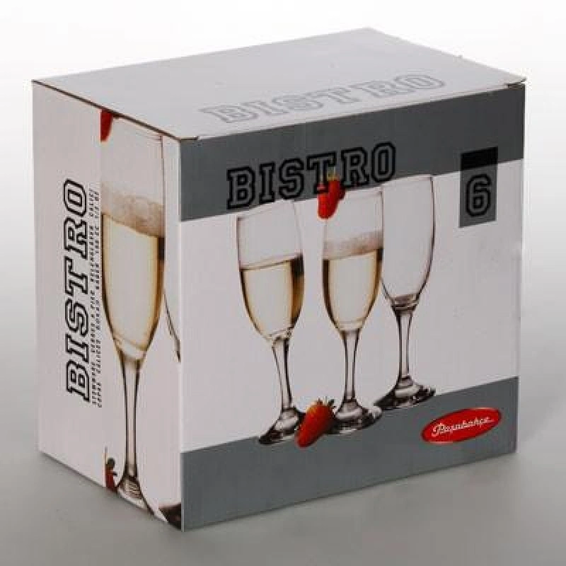 Набір 6 фужерів для шампанського Bistro 190мл 44419