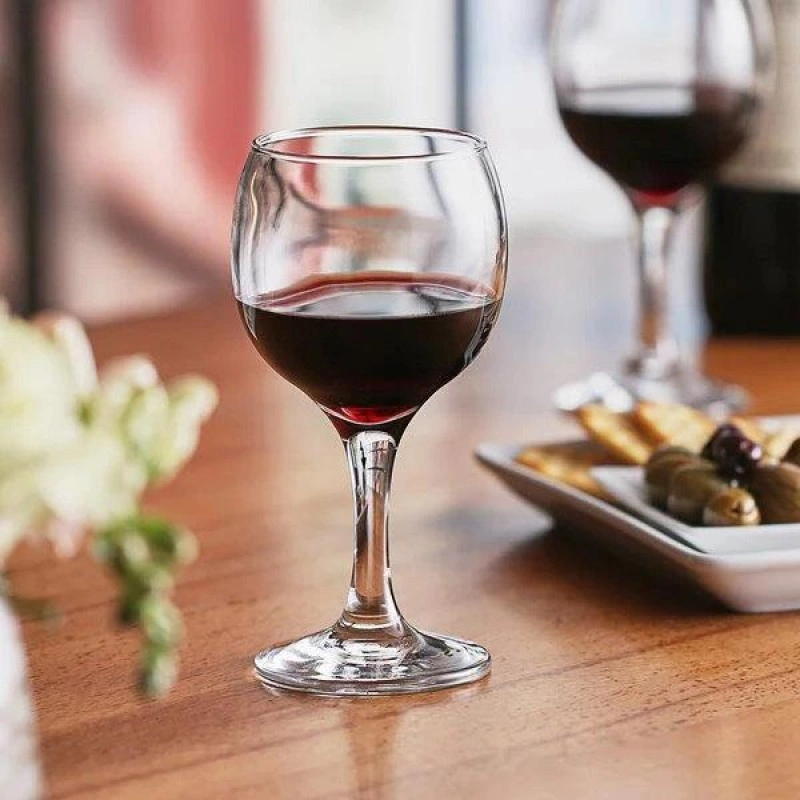 Набір 12 скляних винних фужерів скляних Bistro 220мл (винний келих) PB-44412-12