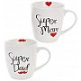 Porcelain mug "My Super Family" 520ml ("Super Dad" & "Super Mom") BD-577-525