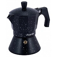 Kamille Andel Black Geyser Coffee Maker 300ml for 6 Cups KM-2512MR