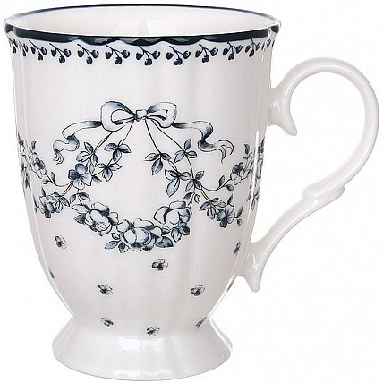 Set of 2 porcelain mugs "Vintage Blue" 400ml BD-498-349