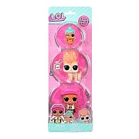 L.O.L. Surprise! OPP Tot + Pet + Lil Sis Dolls Set - Spikey, Kitty, Lil Jenny