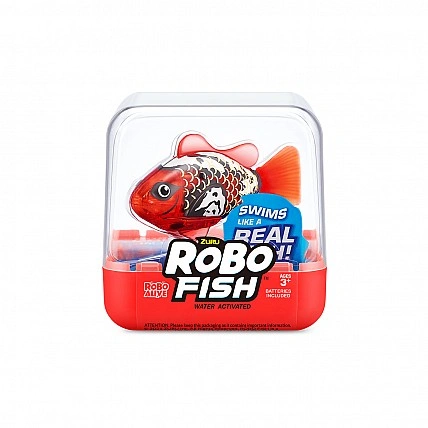 Robo Alive S3 Interactive Toy - Robo Fish (Red)