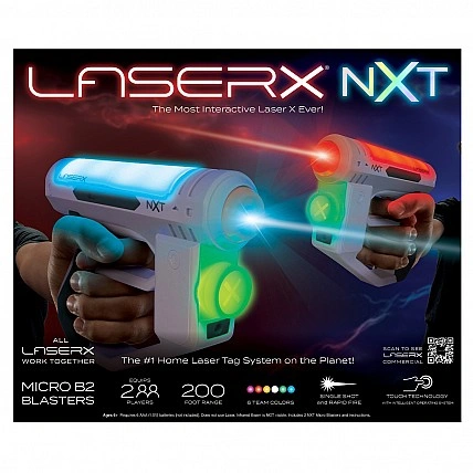 Ігровий набір для лазерних боїв — Laser X NXT Micro для двох гравців