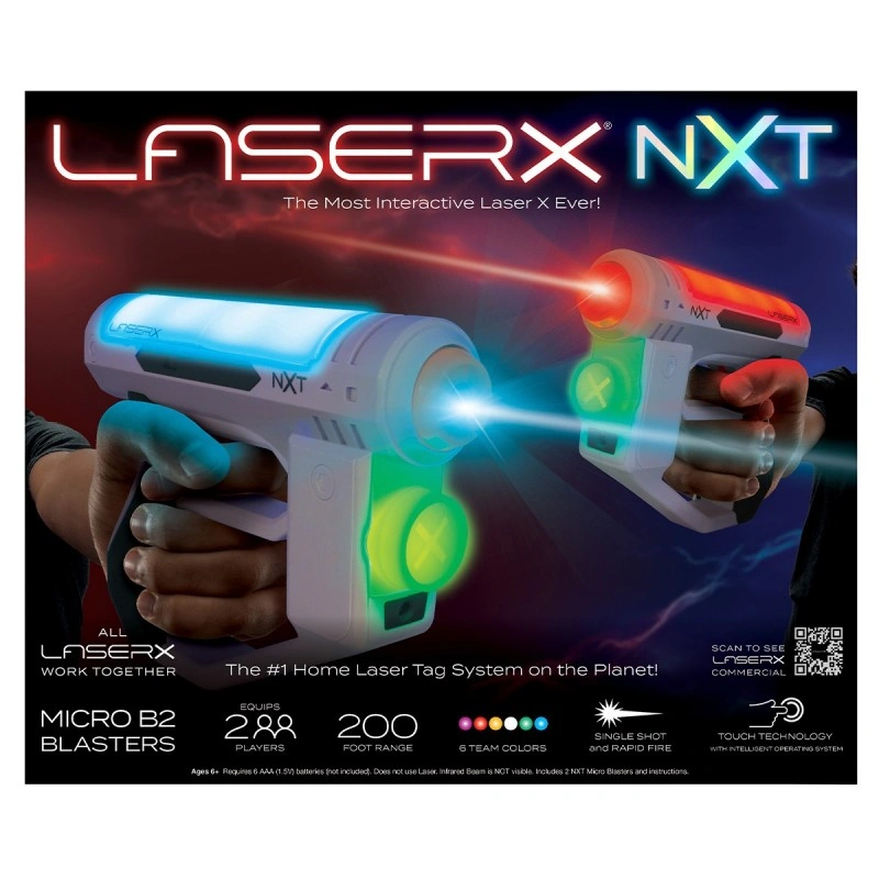 Ігровий набір для лазерних боїв — Laser X NXT Micro для двох гравців