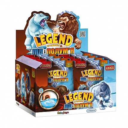 Дисплей стретч-іграшок серії Legend of animals Максі – Лід і полум'я (8 шт)