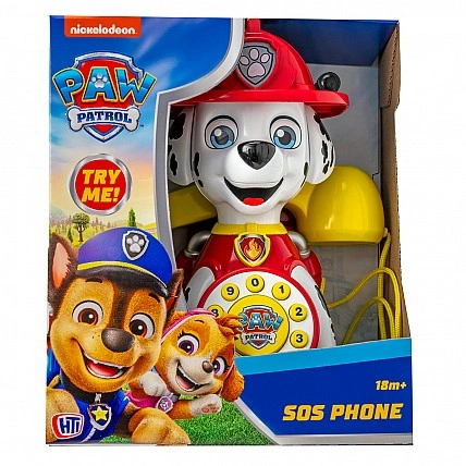 Игрушка-каталка на веревочке Paw Patrol - Маршалл: Экстренный Вызов