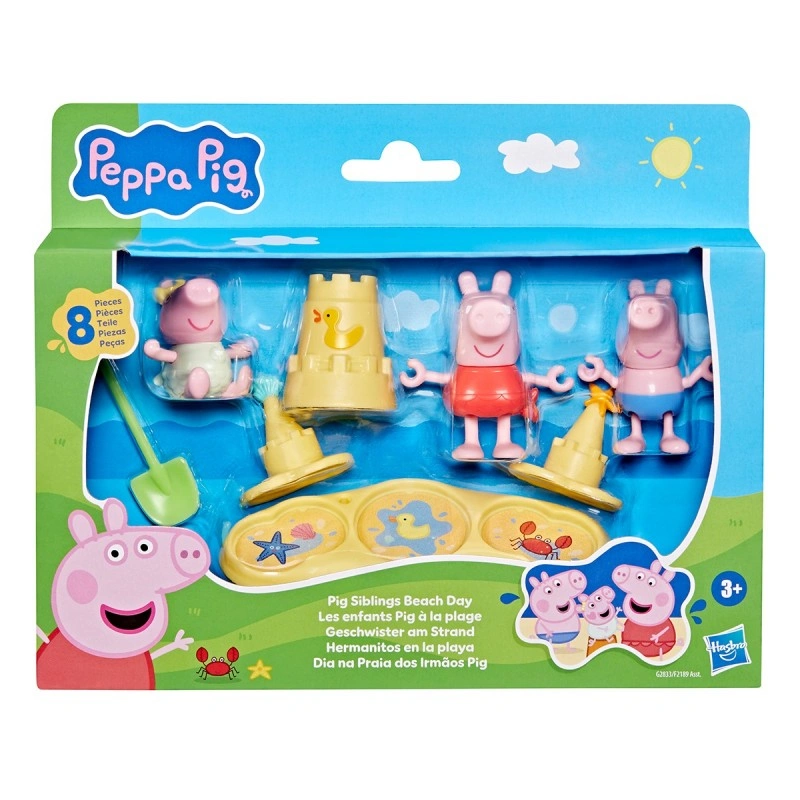 Ігровий набір Peppa Figurines — Три маленькі поросята на пляжі