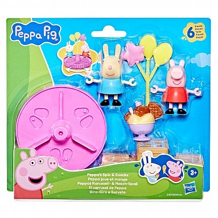 Ігровий набір Peppa Figurines серії Моменти з Пеппою – Карусель та ласощі
