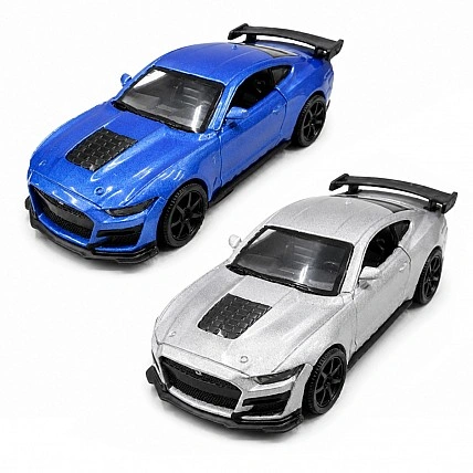 Автомодель – Ford Mustang Shelby GT500 2024 (серый, синий)
