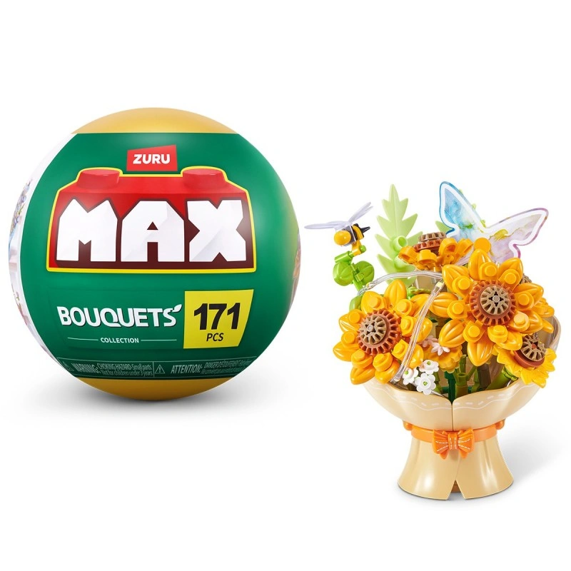 Конструктор у капсулі Max серії Bouquets S1 – Букет соняшників (світло)