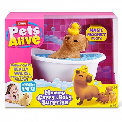 Інтерактивний ігровий набір Pets Alive – Мама капібара з сюрпризом
