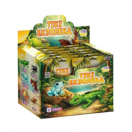 Дисплей стретч-игрушек в виде животного Tiki Wiki – Tики Экзоленд (12 шт.)