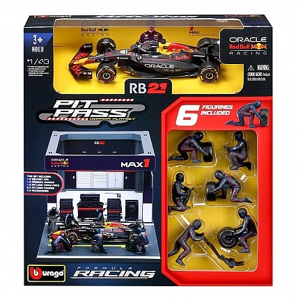Игровой набор – Pit Pass Oracle Red Bull Racing RB21 (2025) (1:43)