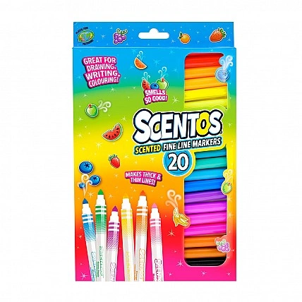 Набор ароматных маркеров для рисования - Тонкая линия (20 цв.)