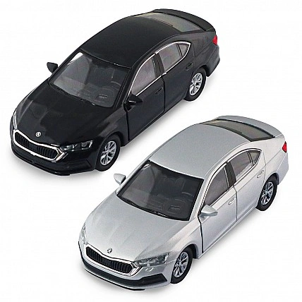 Автомодель - Skoda Octavia (черный, серебристый)